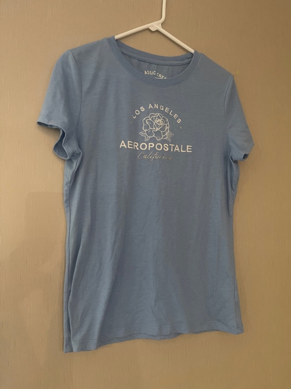 Aeropostale Los Angeles xl youth y2k blue graphic embroider shirt